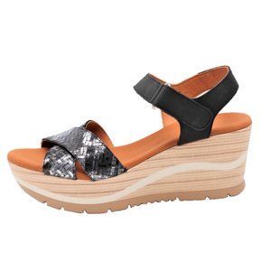 Paula Urban Matrix Bangla Decorative Sandal -Size 7.5 Tan/Black 1-825
